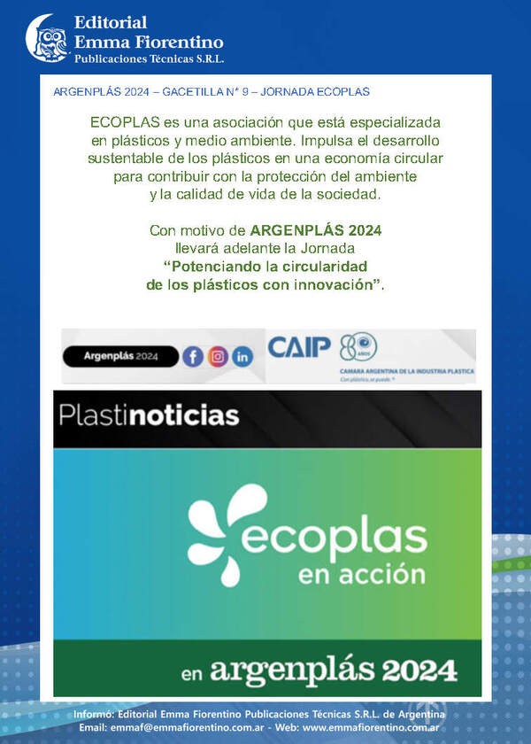 ECOPLAS es una asociacin que est especializada en plsticos y medio ambiente