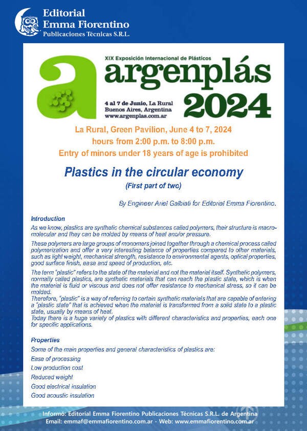 Plastics in the circular economy First part of two